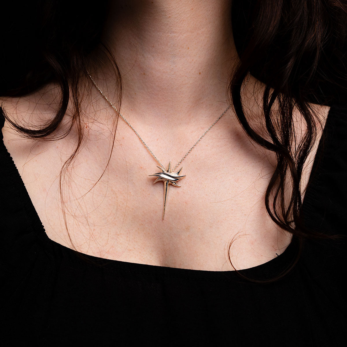 Pendentif étoile Astraea en argent 925 poli, vue 2